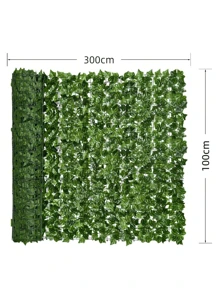 Nejlue Artificial Flowers/Plants1111 Home & Living 1 pièce, 50 * 300 cm Clôture de confidentialité en lierre artificiel - Écran de haie en plastique faux avec feuilles et vignes. Panneaux de confidentialité en verdure artificielle, résistants aux UV pour la maison, le jardin, le balcon, le mur, le patio, le jardin, les fêtes d'anniversaire, de Noël, l'intérieur et l'extérieur.