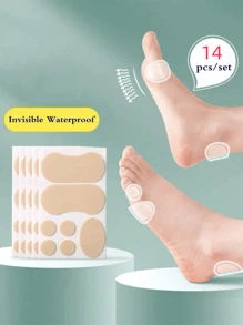 100pcs Transparent Thin Heel Cushion Pads, Invisible Friction Prevention Stickers For High Heels