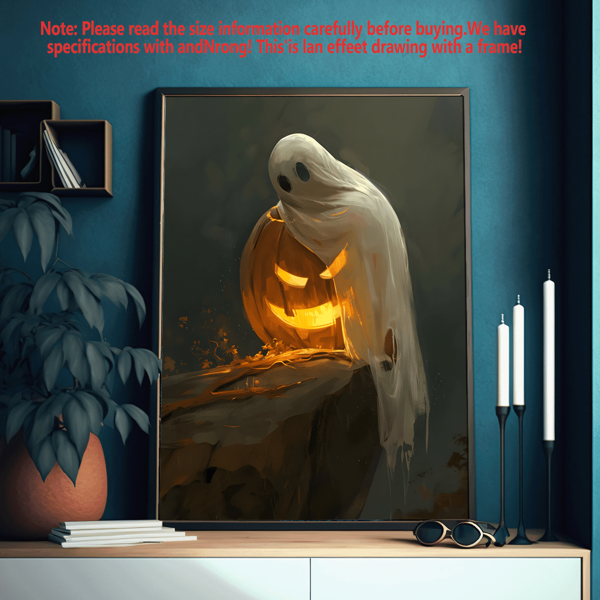 1 Stück, dunkler gruseliger Halloween Kürbis Deko | düsteres Halloween Gemälde | vintage gruseliges gruseliges Wandkunstdrucke, Wandkunst mit Rahmen, Wandkunstwerke, Poster, Leinwandmaterial (optionaler Rahmen), Halloween Geschenke, besondere Geschenke, Heimdekoration, Küchendekoration, Wohnzimmerdekoration, Schlafzimmerdekoration, Bürodekoration, Trick or Treat