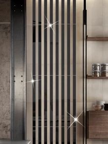 10/20 peças de azulejos de espelho - Adesivo de parede de espelho autoadesivo, moderno e minimalista em formato de tira (não é de vidro) Folhas de espelho de acrílico longas e removíveis sem moldura, reutilizáveis, decoração moderna para sala de estar, quarto, banheiro, escritório, adesivos, decalques de parede, decalques de vinil para decoração de casa, decorações de verão para refrescar sua casa, adesivos de decoração de feriado, presente de aniversário, formatura, volta às aulas