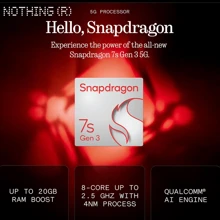 手机 (3a) Pro 5G 智能手机黑色，高通骁龙 7S Gen 3，6.77 英寸 120Hz AMOLED，50MP 主摄像头和 50MP 潜望镜，50MP 前置摄像头，5000mAh 电池，50W 快速充电，NFC，Nothing OS 3.1 由 Android 15 提供支持