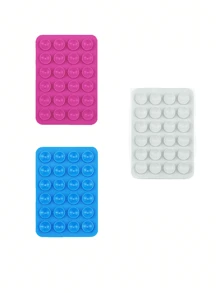 1 ventosa de silicona en la parte posterior de la carcasa del teléfono 24 orificios para el soporte de ventosa del teléfono móvil Ventosa de pared Ventosa para teléfono Estuche para teléfono con ventosa Estuche para tarjetas Estuche para tarjetas de regalo Monedero Porta tarjetas de visita Porta tarjetas de crédito Mujeres Para mujeres Para hombres