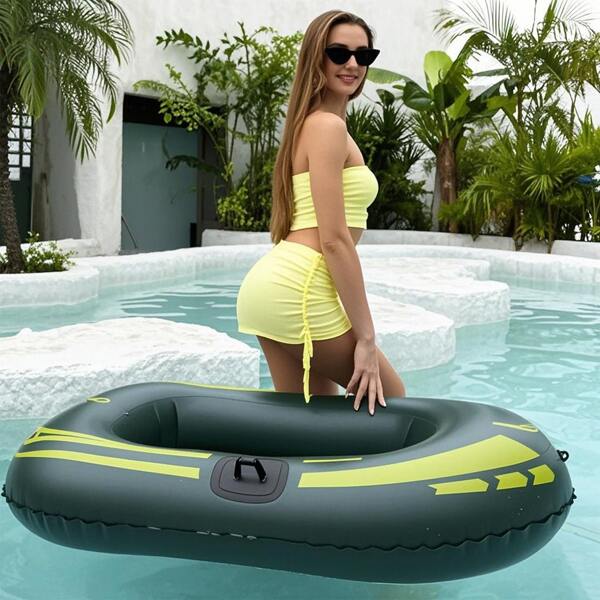1 pieza Bote inflable para una persona, deportes acuáticos de piscina, suministros de deportes acuáticos de ocio al aire libre