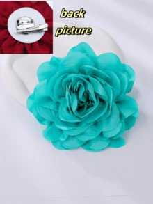 Elegant Handcrafted Floral Brooch Pin - Versatile Fashion Accessory For Women, Perfect For Weddings & Parties - 16cm/6.3inch - View 6