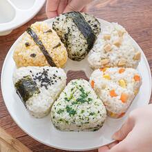 1pc Rice Ball Mold, Triangular Rice Ball Bento Box, Japanese Sushi Mold, Six-In-One Tool For Making Seaweed Rice Rolls - Multicolor - View 4
