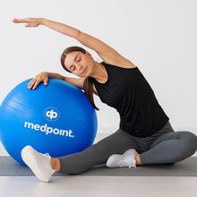 Bola de Pilates Ioga Fisioterapia Bola Suiça Gym ball Swiss Ball Ginástica Aguenta até 200kg - com Bomba de Ar