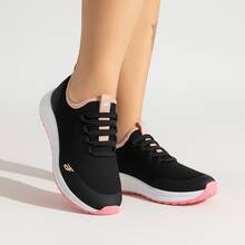 Women's Gym Shoes Walking Training Sports Shoes Comfortable Breathable BF Shoes Flow - Đen và Nude - Xem 3
