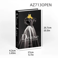 1pc Vintage Style Decorative Fake Book, Suitable For Various Scenes (Room Decor, Home Decor, Bedroom Decor; Living Room Decor, Office Decor, Bathroom Decor, Tabletop Decor, TV Cabinet, Foyer, Bookshelf) As Holiday Gifts