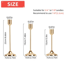 12pcs/Set European Style Romantic Candle Holders Set, Polished Metal Tabletop Candle Holders Suitable For Pillar And Cone Candles, Elegant Centerpiece Decoration For Christmas, Halloween, Easter, Thanksgiving, Home, Wedding, Party, Anniversary