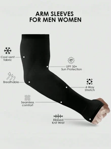 1~5pairs Unisex Arm Guard Sleeve Warmer Women Men Sports Sleeves Sun UV Protection Hand Cover Support Running Fishing Cycling Ski