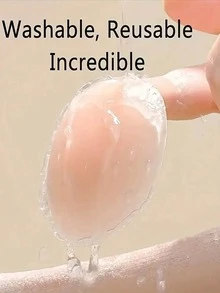 12pcs Silicone Nipple Cover Reusable Women Breast Petals Lift Invisible Bras Pasties Bra Padding Sticker Patch Adhesive Pads(2/6/12pcs) - Multicolor - View 3