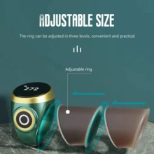 可充电静音铃声计数器，IPX8级防水铃声计数器，智能铃声计数器，带振动提醒的数字铃声计数器，便携式铃声计数器，祈祷时间追踪礼品 - 彩色 - 查看 6