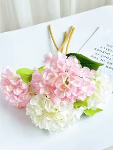 4 件人造花绣球花束，假花适用于墙壁、客厅、卧室、婚礼、派对装饰、桌面装饰。家居、桌面装饰、厨房、婚礼、餐桌、中心装饰、办公室、花园、户外、房屋、露台装饰、春季、夏季、秋季和冬季装饰