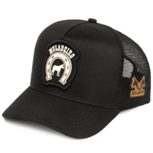 Trucker Cap Muladeiro Country Fashion Horseshoe Horse Curved Brim Resistant Adjustment Strapback Mesh