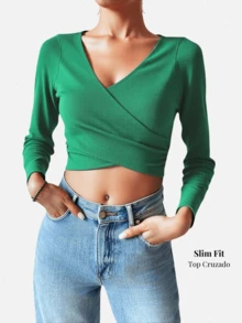 Top corto deportivo de manga larga con nudo delantero, ropa de entrenamiento, yoga, danza y uso deportivo