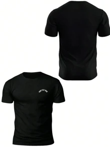 Koszulka męska w dużym rozmiarze z personalizowanym tekstem, wpisz swój tekst/błogosławieństwo/ciekawy cytat/wiadomość, prezent świąteczny, spersonalizowany tekst na Walentynki/urodziny/rocznicę, strój do team buildingu, festiwal muzyczny, prezent dla niego, odzież imprezowa, wiosenno-letnia męska koszulka z krótkim rękawem i okrągłym dekoltem, prezent dla niego, prezent na Walentynki