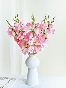 1/5/10支人造丝兰花枝，仿真石斛兰，适用于墙面、客厅、卧室、婚礼、派对装饰、桌面摆设。家居、桌面、厨房、婚礼、餐桌、中心装饰、办公室、花园、户外、房屋、庭院装饰，适合春、夏、秋、冬四季。 - 粉色 - 查看 10