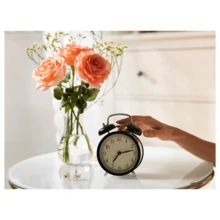 IKEA DEKAD Mini Small Alarm Clock 10cm Student Silent Luminous Bedside Clock Bedroom Creative Small Alarm Clock Portable Home Decor Back To School Room Decor School Supplies - Black 105.404.80 - View 2