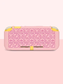 Switch 2. Generation Spielekonsole Niedlicher Welpen Würfel Muster Schutzcase, kompatibel mit Switch NS/Switch OLED/Switch Lite, Mehrfarbige Weiß/Rosa/Gelb TPU Weiche Schale Transparente Hülle, Universal Grifffschutz, Switch Controller Schutz, Switch Gaming Zubehör, Stoßfest rutschfest kratzfest, Stilvoller Entwurf