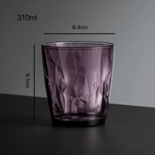 1pc 310ML/410ML Acrylic Multi-Color Dopamine Juice Cup, Beverage Cup, PC Material Household Plastic Cup, Cafe Large Capacity Water Cup, Diamond Pattern Highly Attractive Anti-Fall Anti-Hot, Stackable Outdoor Portable Set - Multicolor - View 22