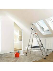 Lona plástica resistente, lámina transparente extra grande para protección de muebles y pisos, funda impermeable para sofá para pintura, remodelación y prevención de polvo en proyectos de mejora del hogar (sin modelo de posicionamiento), funda para cabecera, accesorios de jardín al aire libre, artículos necesarios