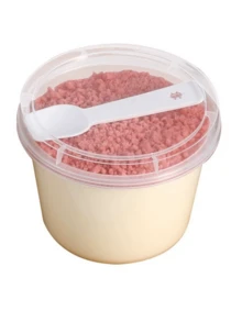 [25 Reusable Cups] 25 Leak Proof Reusable Plastic Cups With Lids And Spoons | , Suitable For Cakes, Puddings, Desserts, Hot And Cold Drinks | Ideal For Parties, Takeaways And On-The-Go, Party Essentials, Fun Cup Design, Durable Plastic - Transparent - View 7