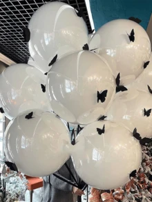 1/5 个透明泡泡气球搭配彩色蝴蝶装饰 - 非常适合生日、婚礼、情人节和户外派对装饰、节日活动配件 | 异想天开的派对装饰 | 耐用橡胶气球、生日气球、生日照片道具 - 彩色 - 查看 1