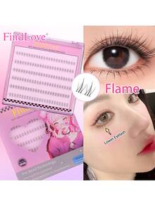 72簇下睫毛 预粘下睫毛 透明茎下睫毛 无需胶水 个人DIY不同长度的睫毛 自然柔软自粘睫毛 放大双眼下睫毛 女士和女孩的礼物 适合日常使用的睫毛延长 适合初学者的化妆工具 睫毛簇、睫毛簇、单根睫毛、睫毛、假睫毛