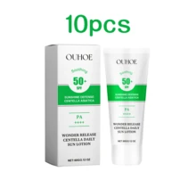 Ouhoe 60g Anti Uv Sunscreen Spf50+ Centella Asiatic Solar Sunblock Moisturize Face Refreshing Oil Control Summer Sunscreen Cream - buy 4 free 6 - View 1