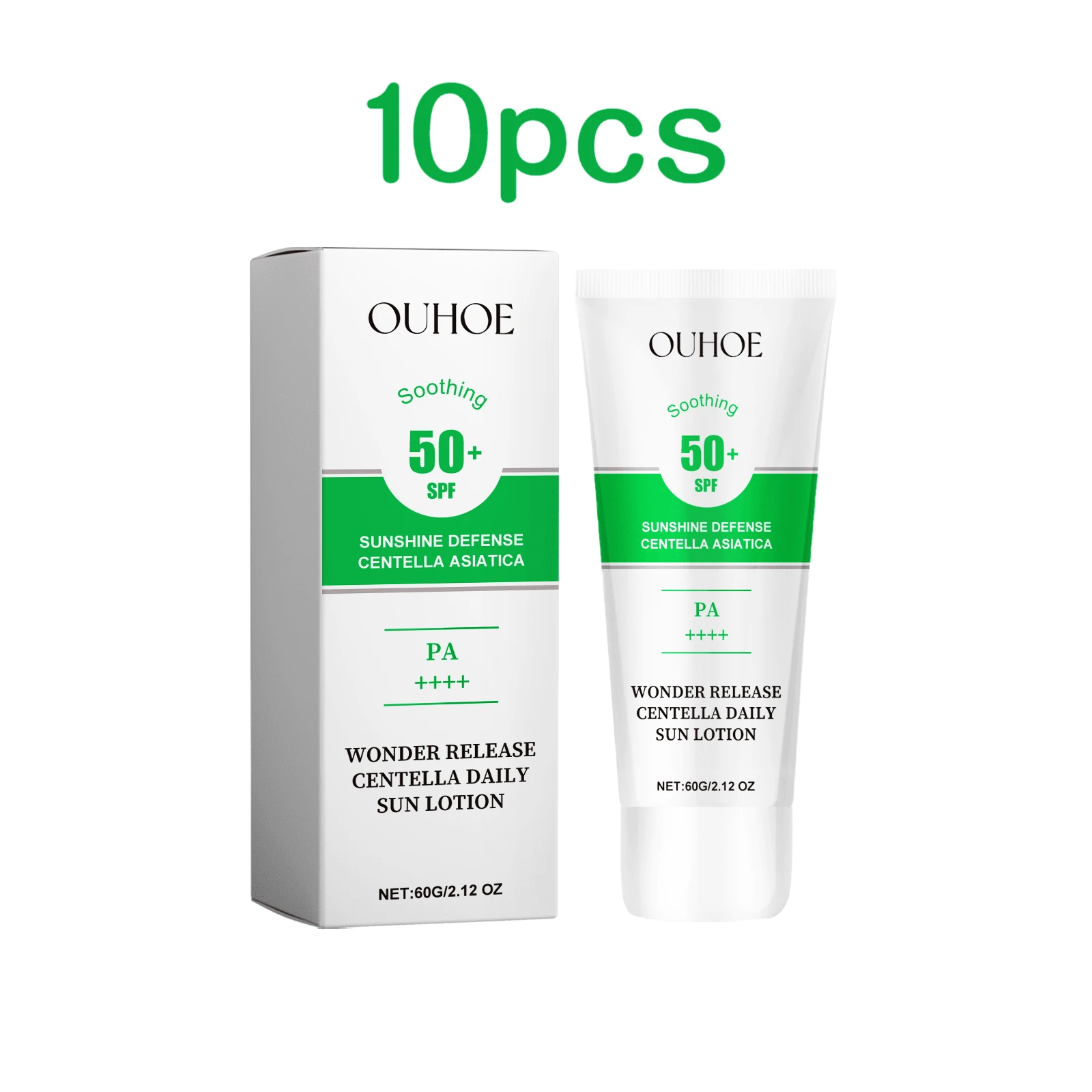 Ouhoe 60g Anti Uv Sunscreen Spf50+ Centella Asiatic Solar Sunblock Moisturize Face Refreshing Oil Control Summer Sunscreen Cream - buy 4 free 6 - View 1