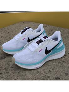 Nike 女子跑步鞋新款AIR ZOOM STRUCTURE 25戶外健身運動鞋休閒鞋長跑穩定緩震公路跑 - 白色 - 查看 5