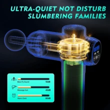 High Frequency Massage Gun Electric Massager Muscle Relaxation With 8 Heads For Body Fitness Fascia Gun Gym Accessories - Dark Grey - View 5