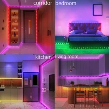 NBBUFF LED Strip Lights 3.28FT-100FT, Smart RGB Color Changing Light Strips With 44-Key Remote, 6 DIY Modes, Adjustable Brightness & Speed, Easy Installation For Bedroom, Ceiling, Party, Christmas Decor, TV Background Light, Room Decor Lights