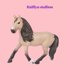 仿真马模型，包括弗里斯兰母马、克莱兹代尔马、卢西塔诺马、小马驹、装饰展示玩具