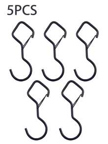 Heavy Duty S-Hooks, Portable Hooks, Loss Proof, Multi-Functional, Load Bearing, With Safety Latch Design, Rust Resistant Metal Hooks With Safety Latch Design, Kitchen And Closet Hooks For Plants, Pots, Towels, And Bags, Hang Plants, Kitchen Utensils, Etc., Travel Accessories, Luggage Accessories - Multicolor - View 15