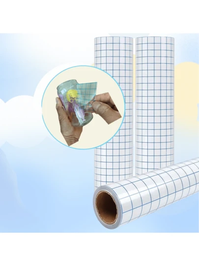 فيلم نقل الفينيل مقاس 30.5 × 150 سم للراسمة، مناسب أيضًا للأكواب والنوافذ والملصقات | مقاس: 12 بوصة * 4.92 قدم; نمط: منقوشة أحمر