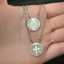 Scapular Medal Saint Benedict In Stainless Steel Men's Chain Necklace 70cm Gold Plated - Antique Silver - View 5