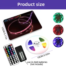 NBBUFF LED Strip Lights 3.28FT-100FT, Smart RGB Color Changing Light Strips With 44-Key Remote, 6 DIY Modes, Adjustable Brightness & Speed, Easy Installation For Bedroom, Ceiling, Party, Christmas Decor, TV Background Light, Room Decor Lights