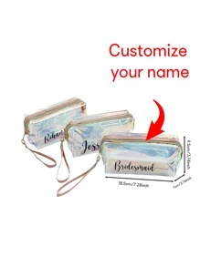 1PS Customized Colorful Laser Sports Bag, Suitable For Girls, Bridesmaid Wedding Gifts, Women's Gifts, Personalized Gifts, Wedding Party, Gifts, Wedding Gifts, Bridesmaid Proposal Gifts, Wedding Gifts, Christmas Gifts, Personalized Gifts, Birthday Gifts, Bridesmaid Gifts,