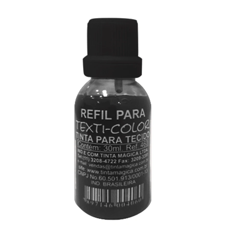 Tinta para Tecido - 30 ml - Preto - Visão 1