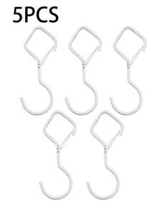 Heavy Duty S-Hooks, Portable Hooks, Loss Proof, Multi-Functional, Load Bearing, With Safety Latch Design, Rust Resistant Metal Hooks With Safety Latch Design, Kitchen And Closet Hooks For Plants, Pots, Towels, And Bags, Hang Plants, Kitchen Utensils, Etc., Travel Accessories, Luggage Accessories - Multicolor - View 14