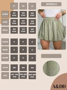 ADD MODA FEMININA EIRELI- F1001 Bolone Skirt, Short, Elegant, Formal, Modern, Blogger, Balloon Skirt, Vibrant Colors New Spring Collection - 綠色 - 查看 6