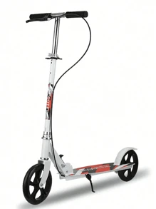 1 pieza Scooter plegable, Manubrios ajustables en altura, Apto para adultos y adolescentes, para uso exterior