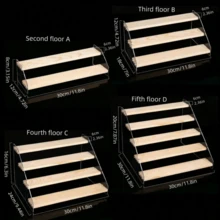 亚克力展示架，多层透明二维动漫人物模型展示架 - 透明 - 查看 2