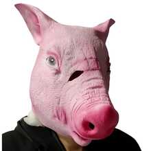 万圣节南瓜恐怖魔鬼面具、圣诞节小丑圣诞老人女巫面具、动物狼鹰手套袜子、猫蛇鲨鱼猪狗恐龙兔子马面具、派对角色扮演服装道具 - 彩色 - 查看 10