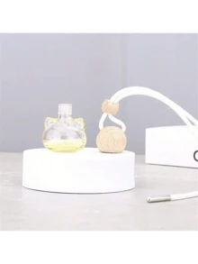 1 件 10ml 透明香水可补充瓶，汽车吊坠空瓶，汽车挂件，香薰瓶，适用于香水、香薰、精油 - 黃色 - 查看 3