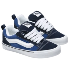 Vans Knu Skool Casual Sneakers Navy Unisex Shoes - Navy Blue - View 1