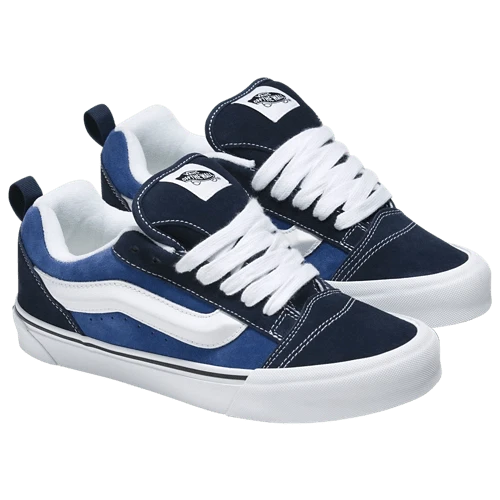 Vans Knu Skool Casual Sneakers Navy Unisex Shoes - Navy Blue - View 1