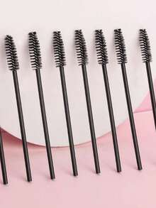 100 Stücke/50 Stücke/30 Stücke/20 Stücke/2 Stücke Einweg-Wimpernbürsten, Mascara-Bürsten, Wimpernbürste, für Wimpernverlängerungen, Augenbrauen, Lidschatten, Make-up Zubehör Set, Augenbrauenbürste, Lidschattenbürste, Bürste, Geschenke - Schwarz - Übersicht 7