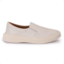 Men's Premium Yacht Synthetic Loafer Sneakers, Comfortable And Soft - Màu be - Xem 3